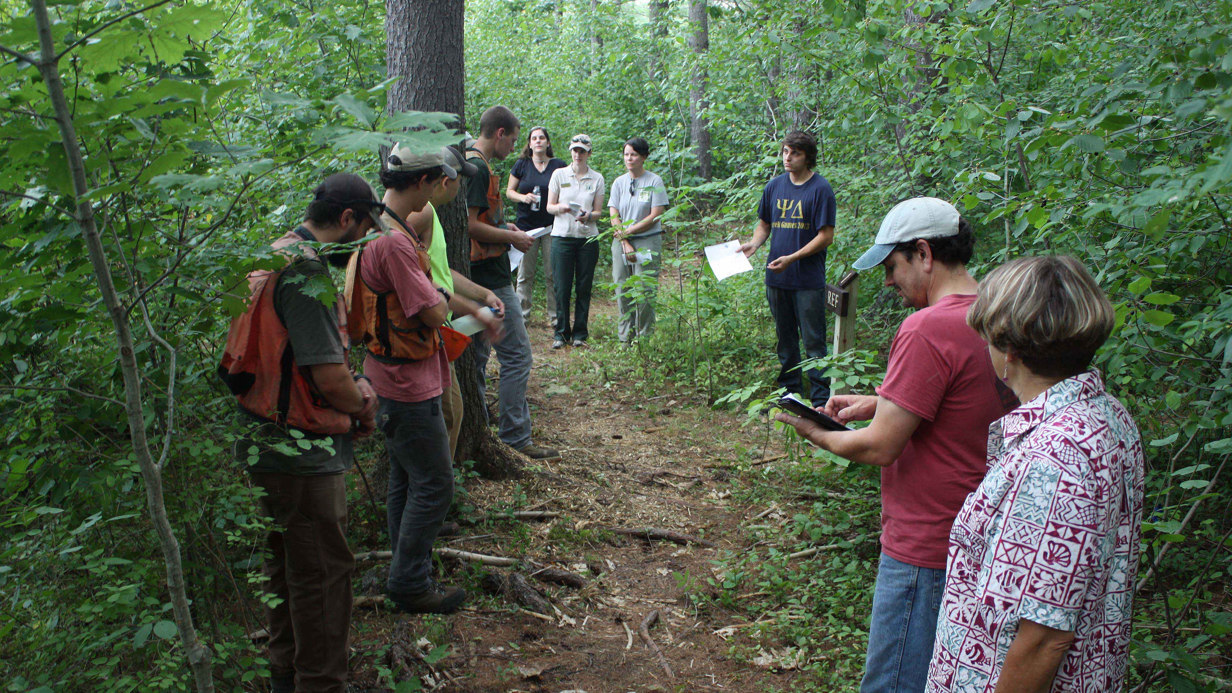 WaYs students forest trail