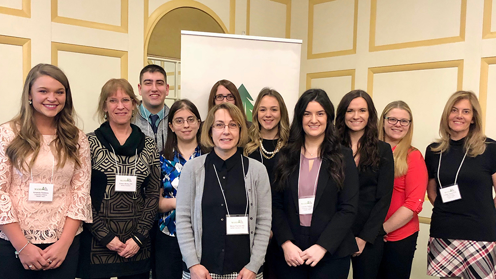 dietetics students faculty at legislative breakfast