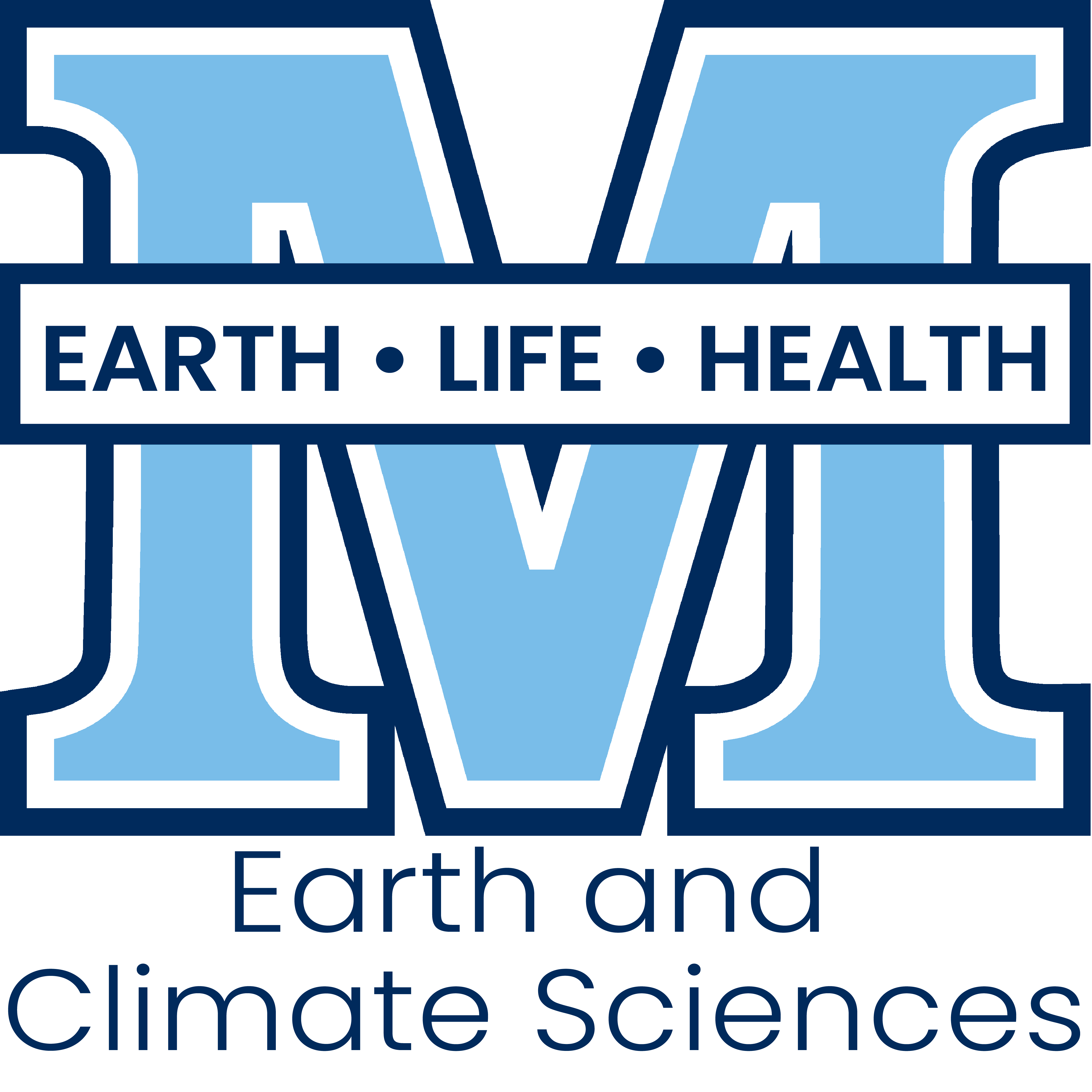 College M logo with earth and climate sciences