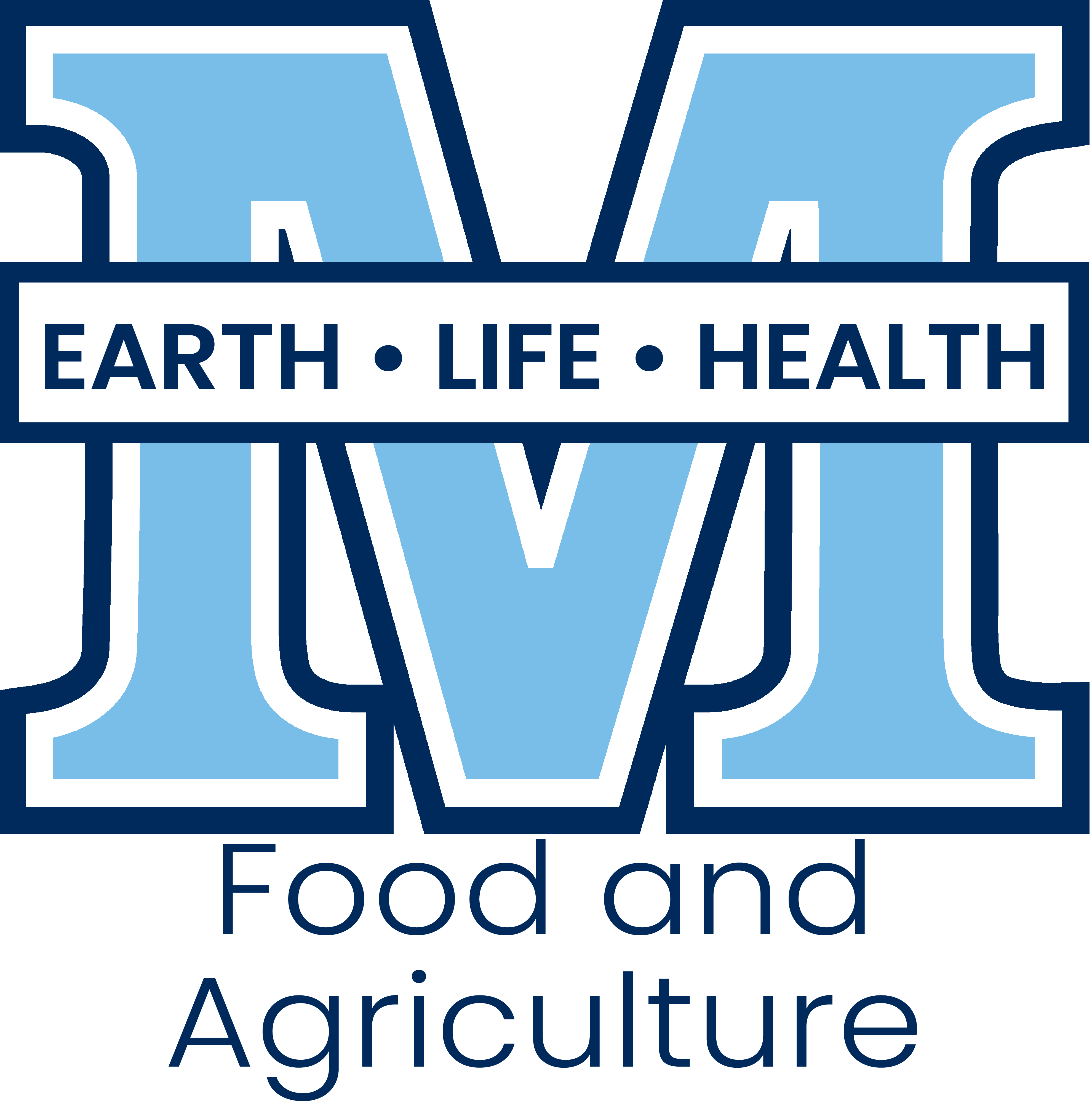 College M logo with food and agriculture