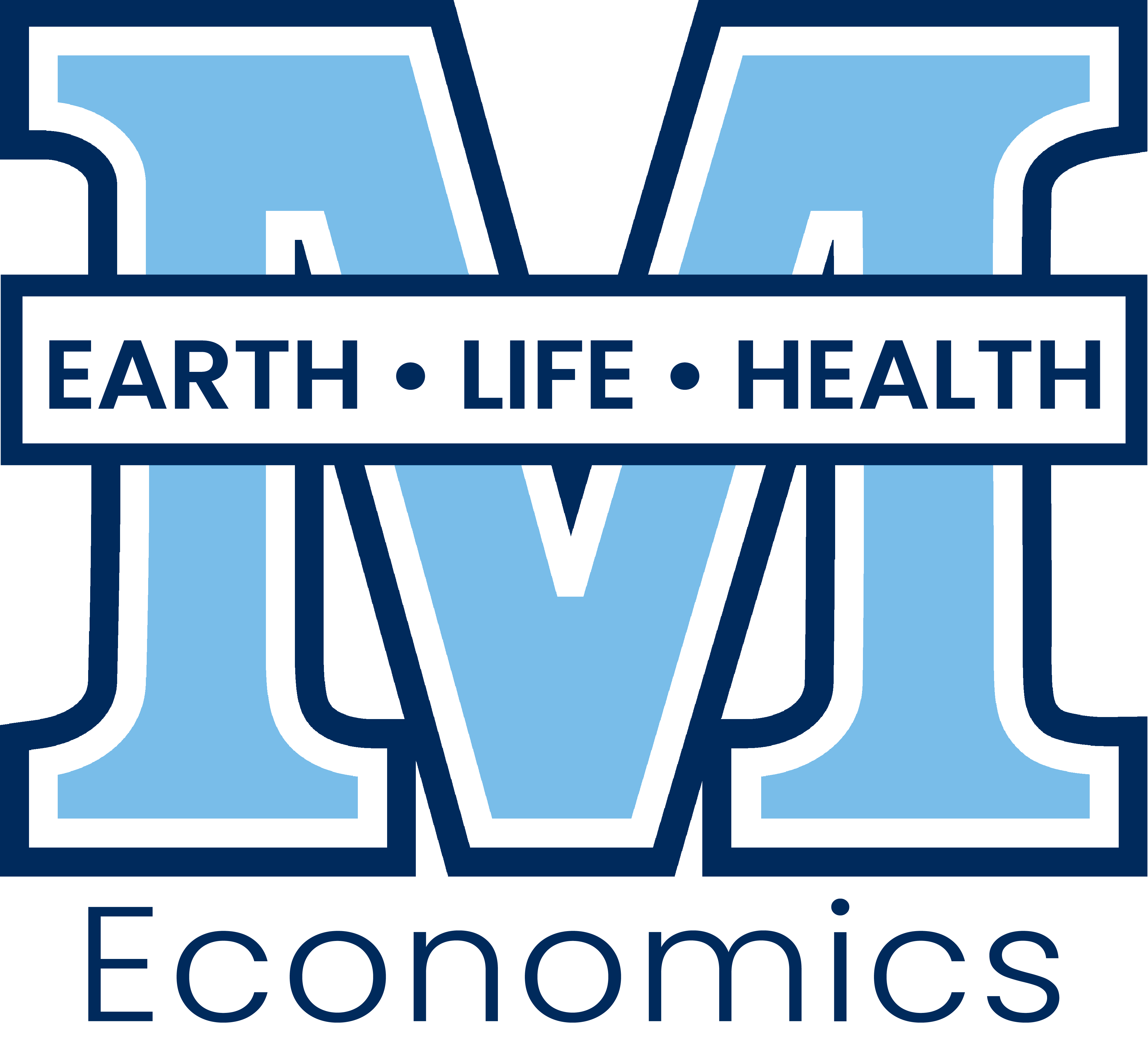 College M logo with economics